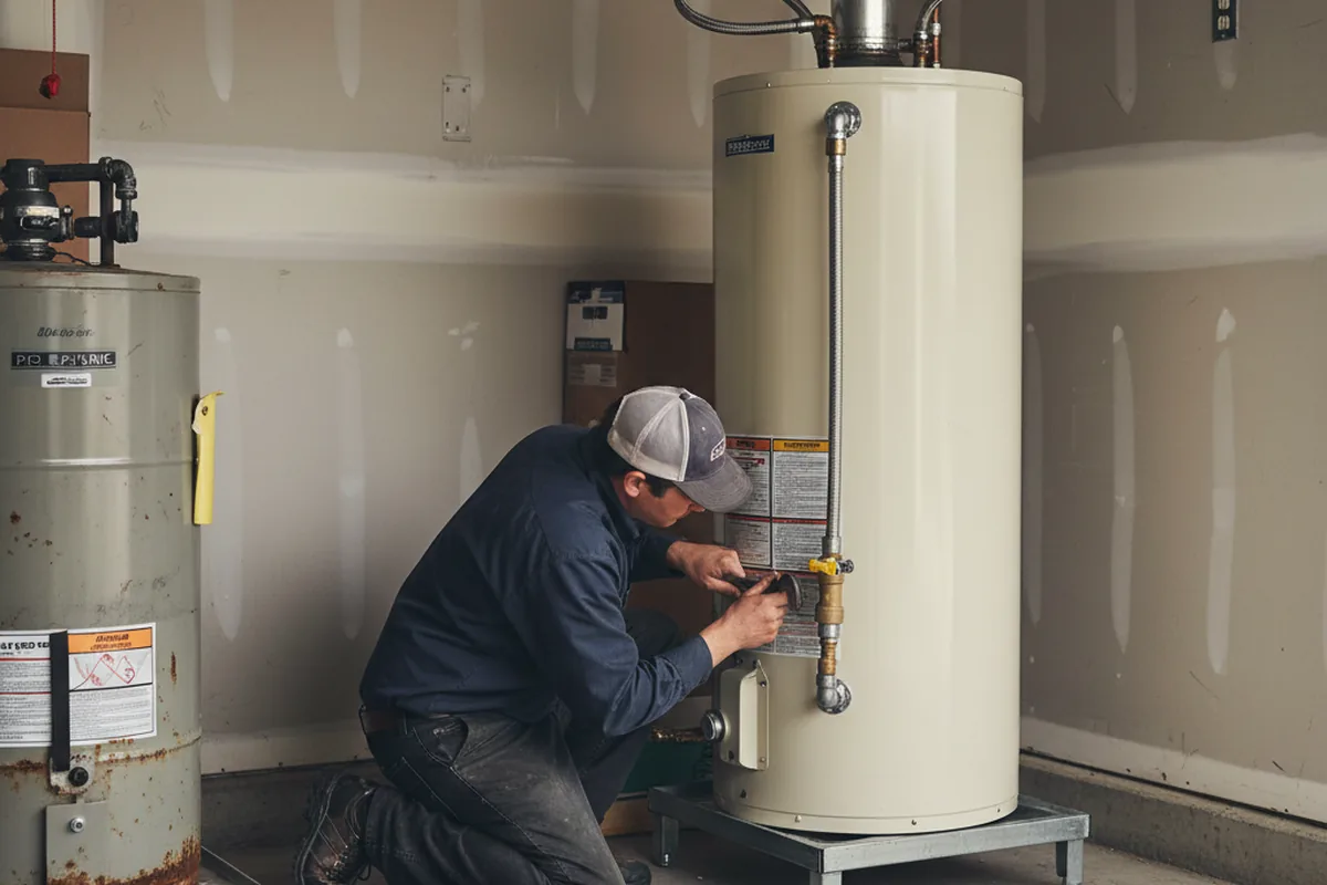 Water heater and shutoff valve replacement in North Miami